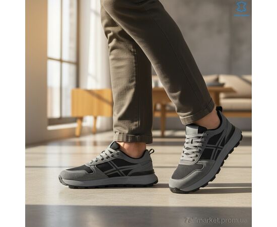 Кросівки чоловічі модні Весна/осінь 2662-3 (6 пар р.46-48) "MD-GRESSO-LUNASTEP" недорого оптом від прямого постачальника, зображення 2