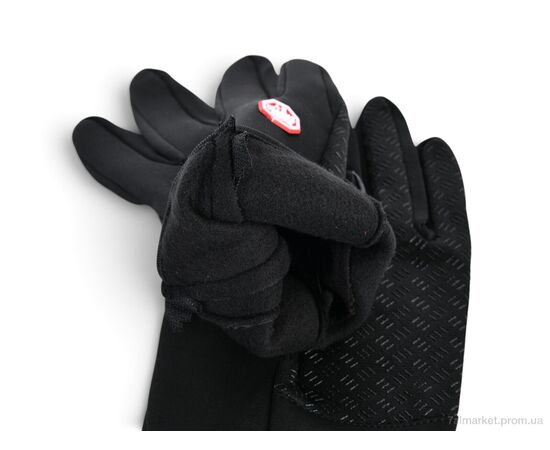 Чоловічі рукавиці Зима A19 black (12 шт. р.сіткаL-2XL) "TUZZI" недорого оптом від прямого постачальника, зображення 2