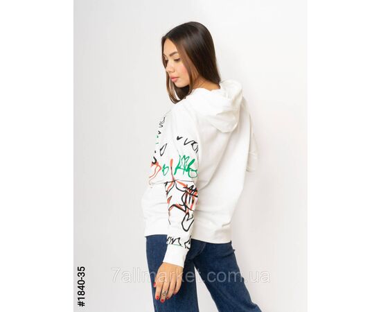 Фотография Жіноча толстовка з капюшоном норма S-M, M-L, L-XL (5цв) "NOWEMBER" недорого от прямого поставщика, изображение 2