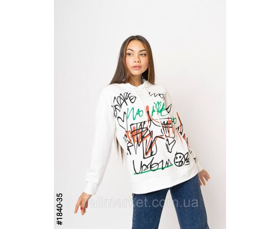 Фотография Жіноча толстовка з капюшоном норма S-M, M-L, L-XL (5цв) "NOWEMBER" недорого от прямого поставщика, изображение 3