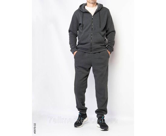 Спортивний костюм чоловічий тринитка на флісі норма 48(M),50(L),52(XL),54(2XL),56(3XL) (4кв) "NOWEMBER", зображення 2