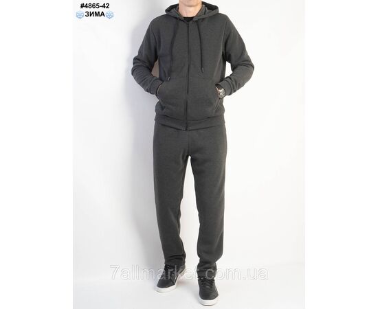 Спортивний костюм чоловічий тринитка на флісі норма 48(M),50(L),52(XL),54(2XL),56(3XL) (4кв) "NOWEMBER", зображення 2