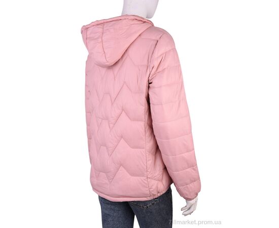 Куртка жіноча Весна/осінь 327 (11964) pink (5 шт. р.сіткаXL-4XL) "Obuvok" недорого оптом від прямого постачальника, зображення 2