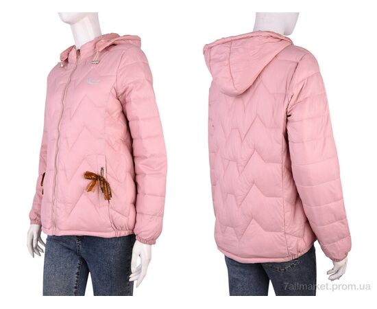 Куртка жіноча Весна/осінь 327 (11964) pink (5 шт. р.сіткаXL-4XL) "Obuvok" недорого оптом від прямого постачальника, зображення 3