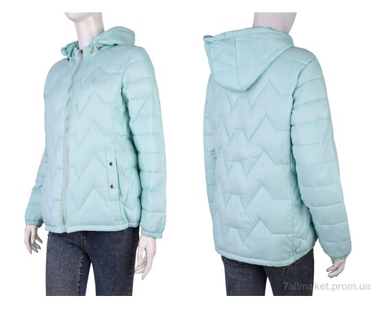 Куртка жіноча Весна/осінь 327 (11964) green (5 шт. р.сіткаXL-4XL) "Obuvok" недорого оптом від прямого постачальника, зображення 3