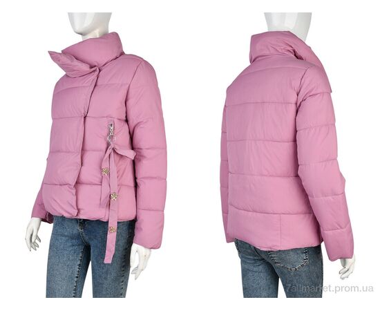 Куртка жіноча Весна/осінь 998 (11965) pink (5 шт. р.сіткаM-2XL) "Obuvok" недорого оптом від прямого постачальника, зображення 3
