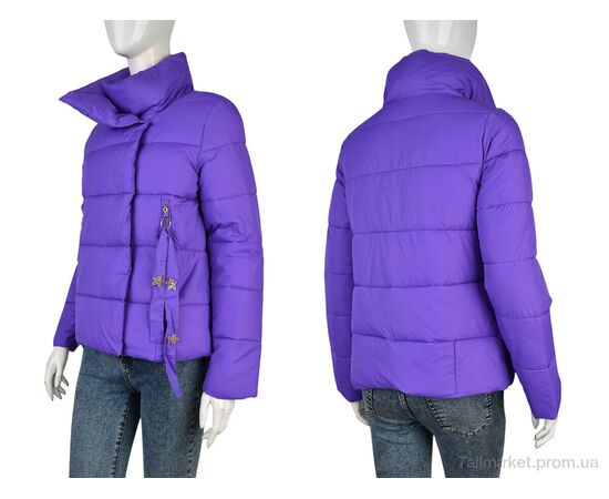 Куртка жіноча Весна/осінь 998 (11965) violet (5 шт. р.сіткаM-2XL) "Obuvok" недорого оптом від прямого постачальника, зображення 3