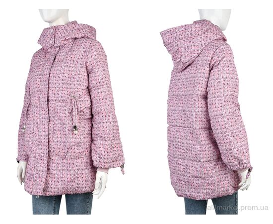 Куртка жіноча Весна/осінь B8805 (11952) pink (5 шт. р.сіткаM-XL) "Obuvok" недорого оптом від прямого постачальника, зображення 3