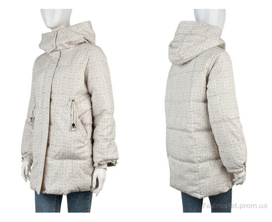 Куртка жіноча Весна/осінь B8805 (11952) beige (5 шт. р.сіткаM-XL) "Obuvok" недорого оптом від прямого постачальника, зображення 3