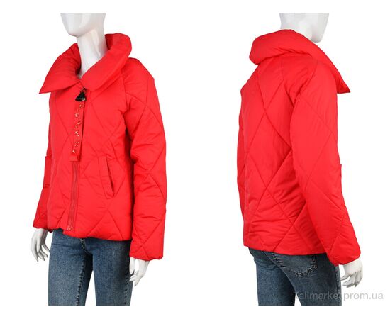Куртка жіноча Весна/осінь B966 (11951) red (4 шт. р.сіткаM-2XL) "Obuvok" недорого оптом від прямого постачальника, зображення 3