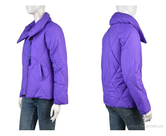 Куртка жіноча Весна/осінь B966 (11951) violet (4 шт. р.сіткаM-2XL) "Obuvok" недорого оптом від прямого постачальника, зображення 3