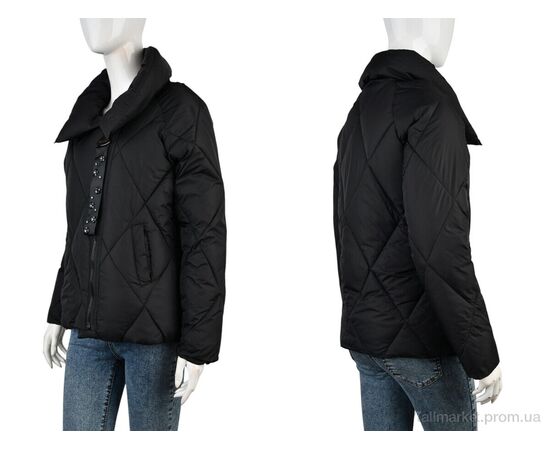 Куртка жіноча Весна/осінь B966 (11951) black (4 шт. р.сіткаM-2XL) "Obuvok" недорого оптом від прямого постачальника, зображення 3