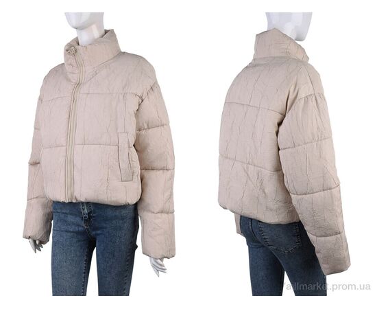 Куртка жіноча Весна/осінь 17279 (12040) beige (4 шт. р.сітка42-48) "Obuvok" недорого оптом від прямого постачальника, зображення 3