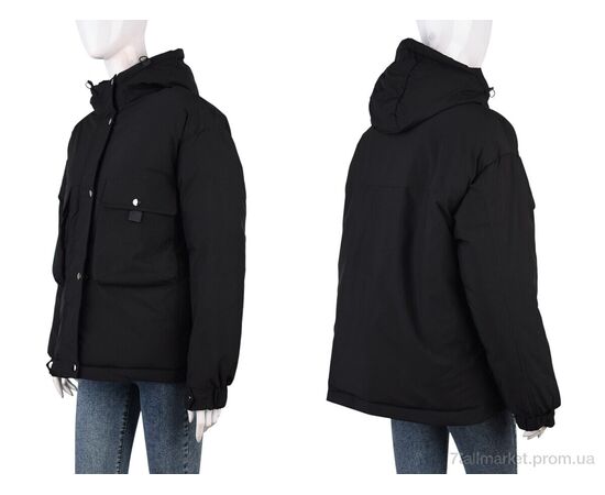 Куртка жіноча Весна/осінь 162 (12036) black (4 шт. р.сіткаM-2XL) "Obuvok" недорого оптом від прямого постачальника, зображення 3