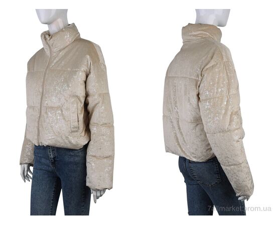 Куртка жіноча Весна/осінь 17280 (12034) beige (4 шт. р.сітка42-48) "Obuvok" недорого оптом від прямого постачальника, зображення 3