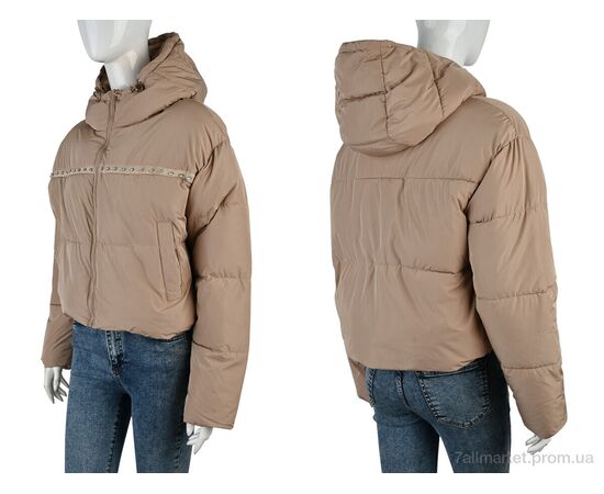 Куртка жіноча Зима 17592 (12062) l.beige (4 шт. р.сітка42-48) "Obuvok" недорого оптом від прямого постачальника, зображення 3