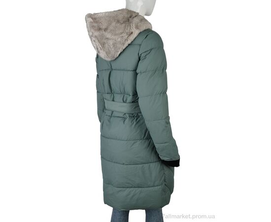 Фотография Пальто женское Зима MU020 (12064) green (5 шт. р.сетка M-3XL) "Obuvok" недорого оптом от прямого поставщика, изображение 2