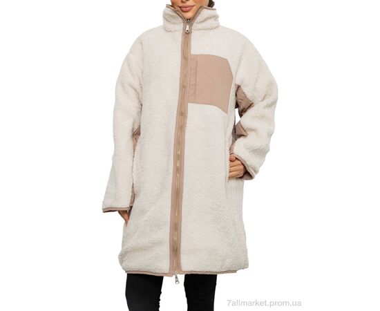 Куртка жіноча Зима 181 (12057) d.beige (4 шт. р.сіткаM-XL) "Obuvok" недорого оптом від прямого постачальника, зображення 4