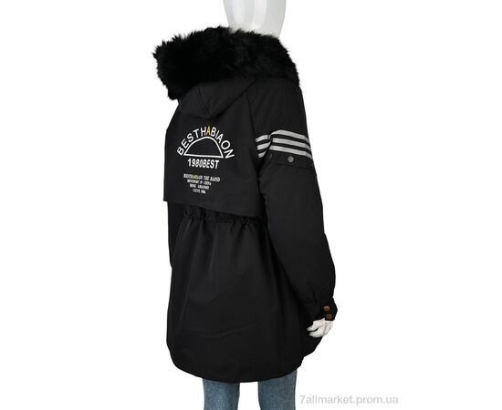Куртка жіноча Зима 1001 ( 12052) black (5 шт. р.сіткаL-3XL) "Obuvok" недорого оптом від прямого постачальника, зображення 2