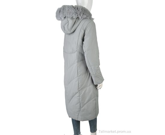 Фотография Пальто женское Зима 8803 (12048) grey (5 шт. р.сетка L-3XL) "Obuvok" недорого оптом от прямого поставщика, изображение 2