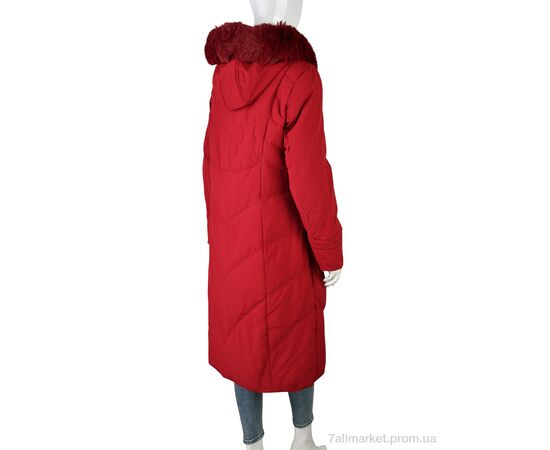 Фотография Пальто женское Зима 8803 (12048) red (5 шт. р.сетка L-3XL) "Obuvok" недорого оптом от прямого поставщика, изображение 2