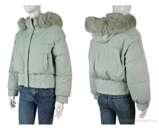 Куртка жіноча Зима 025 (12055) green (4 шт. р.сіткаM-2XL) "Obuvok" недорого оптом від прямого постачальника, зображення 3