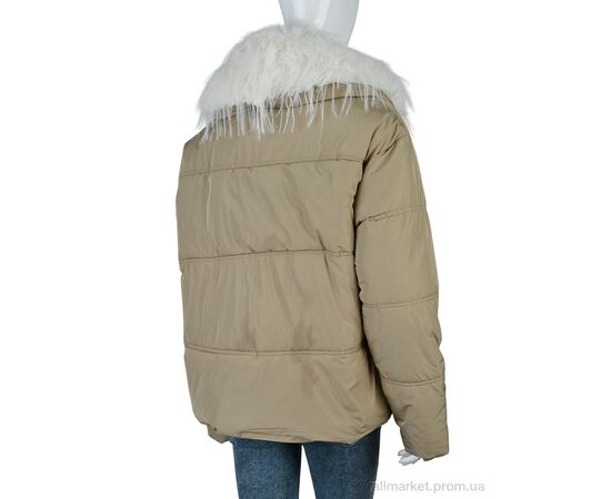 Куртка жіноча Зима 19660 (12050) beige (4 шт. р.сітка42-48) "Obuvok" недорого оптом від прямого постачальника, зображення 2