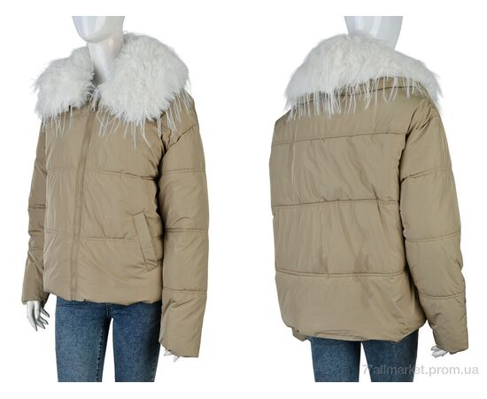 Куртка жіноча Зима 19660 (12050) beige (4 шт. р.сітка42-48) "Obuvok" недорого оптом від прямого постачальника, зображення 3