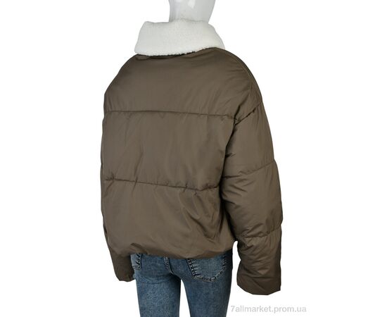 Куртка жіноча Зима 1105 (12058) d.beige (3 шт. р.сіткаM-XL) "Obuvok" недорого оптом від прямого постачальника, зображення 2