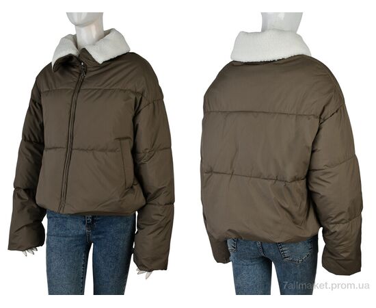 Куртка жіноча Зима 1105 (12058) d.beige (3 шт. р.сіткаM-XL) "Obuvok" недорого оптом від прямого постачальника, зображення 3