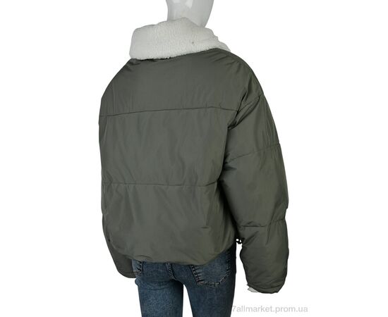 Куртка жіноча Зима 1105 (12058) khaki (3 шт. р.сіткаM-XL) "Obuvok" недорого оптом від прямого постачальника, зображення 2