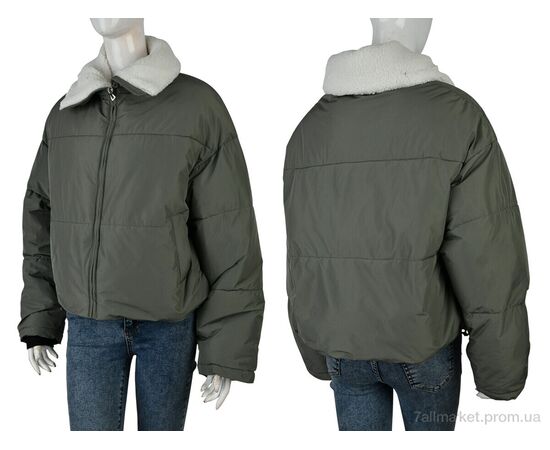 Куртка жіноча Зима 1105 (12058) khaki (3 шт. р.сіткаM-XL) "Obuvok" недорого оптом від прямого постачальника, зображення 3