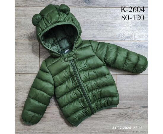 Фотография Куртка детская Весна/осень K2604 зелений (5 шт. р.сетка 80-120) "Kids-modnik" недорого оптом от прямого поставщика, изображение 2