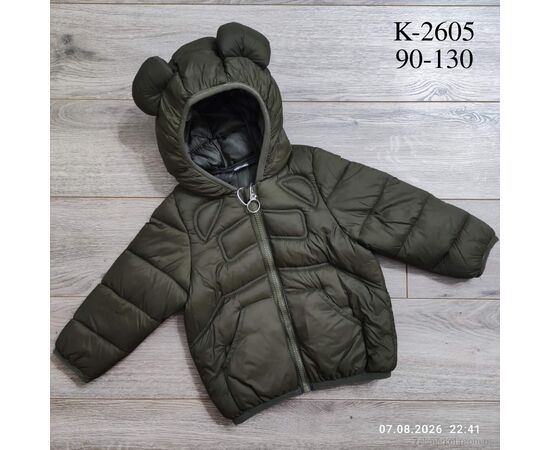 Фотография Куртка детская Весна/осень K2605 зелений (5 шт. р.сетка 90-130) "Kids-modnik" недорого оптом от прямого поставщика, изображение 2