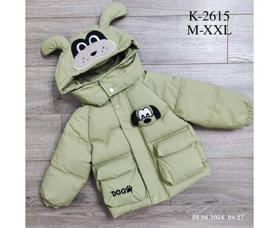 Фотография Куртка детская Зима K2615 зелений (4 шт. р.сетка 90-120) "Kids-modnik" недорого оптом от прямого поставщика, изображение 2