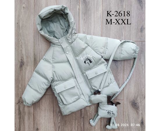 Фотография Куртка детская Зима K2618 м'ята (4 шт. р.сетка 100-130) "Kids-modnik" недорого оптом от прямого поставщика, изображение 2