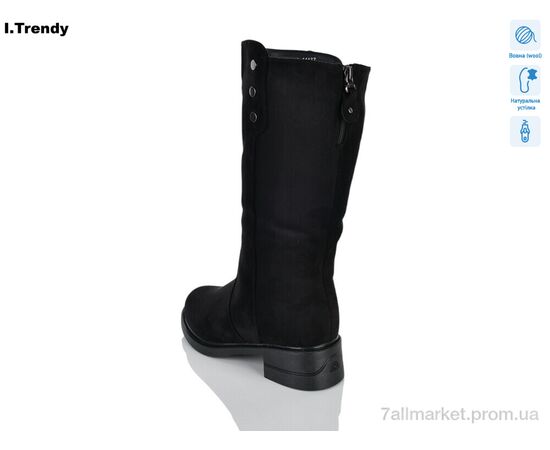 Чоботи жіночі зручні Зима DH3900-11A (6 пар р.36-41) "Trendy" недорого оптом від прямого постачальника, зображення 2