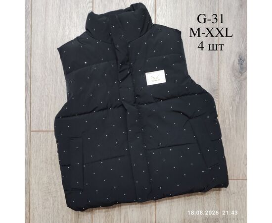 Жилетка дитяча Весна/осінь G31 чорний (4 шт. р.сітка90-120) "Kids-modnik" недорого оптом від прямого постачальника, зображення 2