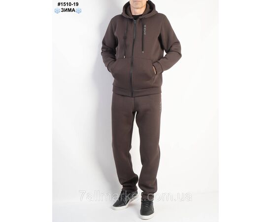 Спортивний костюм чоловічий турецька тринитка на флісі норма 48(M),50(L),52(XL),54(2XL),56(3XL) (4кв "NOWEMBER", зображення 3