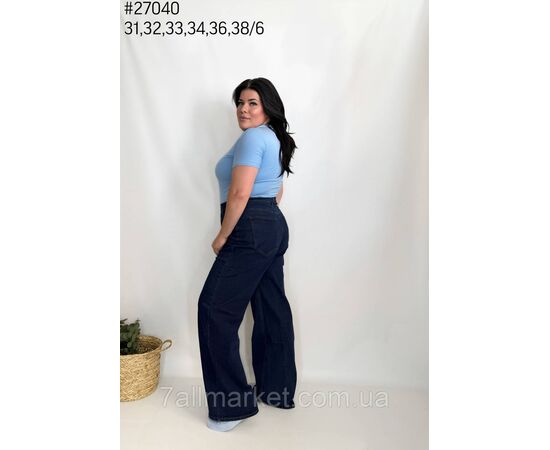 Фотография Джинсы палаццо размерный ряд 31,32,33,34,36,38 "PARTNERS" недорого от прямого поставщика, изображение 2