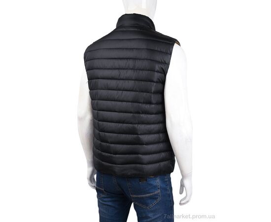 Чоловічий жилет Весна/осінь 23-1 (09317) black (5 шт. р.сіткаL-4XL) "Obuvok" недорого оптом від прямого постачальника, зображення 2