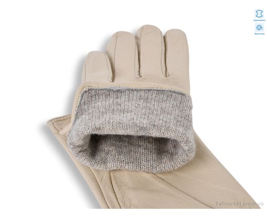 Фотография Перчатки женские Зима G3-01Ж шкіра вовна beige (10 шт. р.сетка 6,5-8,5) "TUZZI" недорого оптом от прямого поставщика, изображение 2