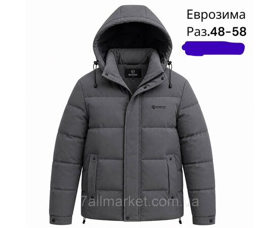 Куртка чоловіча єврозима з капюшоном розміри 48-58 (4 кв) "SKAY" купити недорого від прямого постачальника, зображення 3