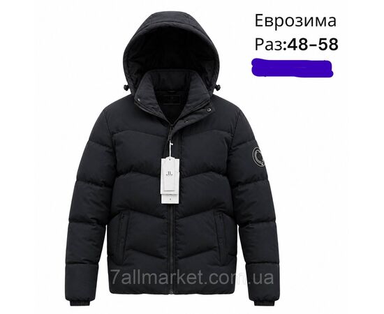 Куртка чоловіча єврозима з капюшоном розміри 48-58 (3 кв) "SKAY" купити недорого від прямого постачальника, зображення 3