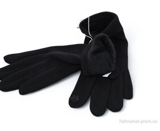 Рукавички жіночі Зима RA1 black (12 шт. р.сітка6,5-8,5) "KUINH" недорого оптом від прямого постачальника, зображення 2