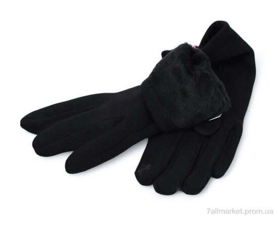 Рукавички жіночі Зима RA3 black (12 шт. р.сітка6,5-8,5) "KUINH" недорого оптом від прямого постачальника, зображення 2