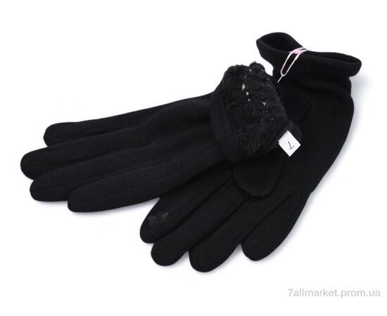 Рукавички жіночі Зима RA4 black (12 шт. р.сітка6,5-8,5) "KUINH" недорого оптом від прямого постачальника, зображення 2