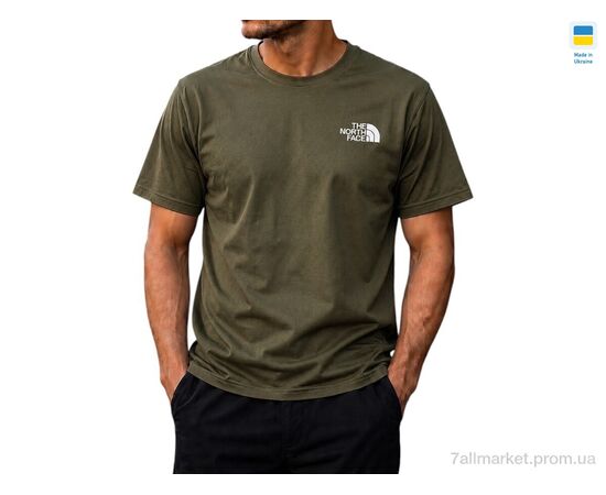 Футболка чоловіча Літо 80 батал хакі tnf (4 шт. р.сіткаM-2XL) "Sport style" недорого оптом від прямого постачальника, зображення 2