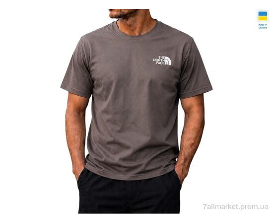 Футболка чоловіча Літо 80 графіт батал tnf (4 шт. р.сітка3XL-6XL) "Sport style" недорого оптом від прямого постачальника, зображення 2