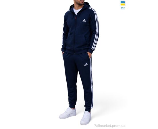 Спортивний костюм чоловічий Зима СК ads т.синій (5 шт. р.сітка46-54) "Sport style" недорого оптом від прямого постачальника, зображення 2